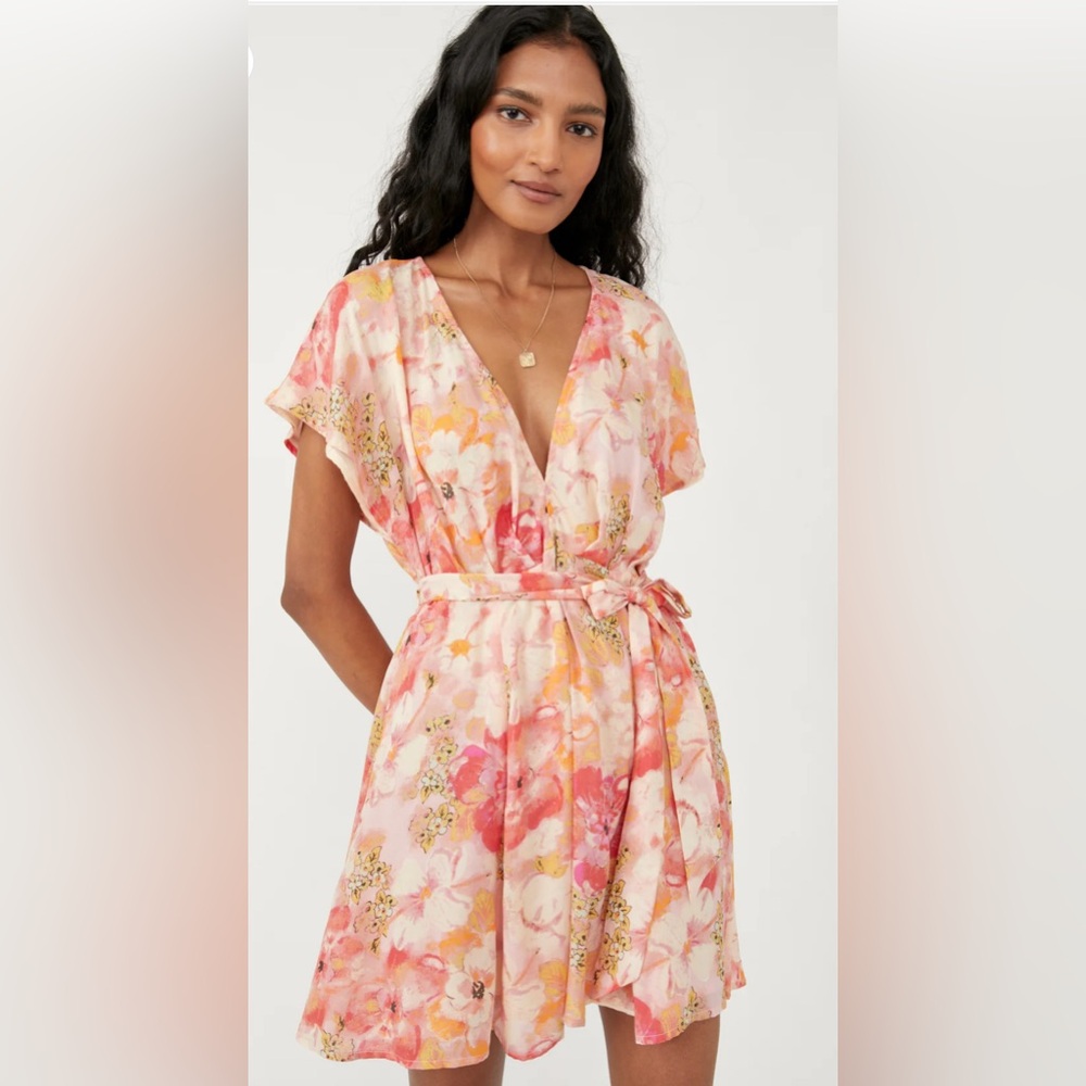 FREE PEOPLE | FREDDY TIE MINI DRESS